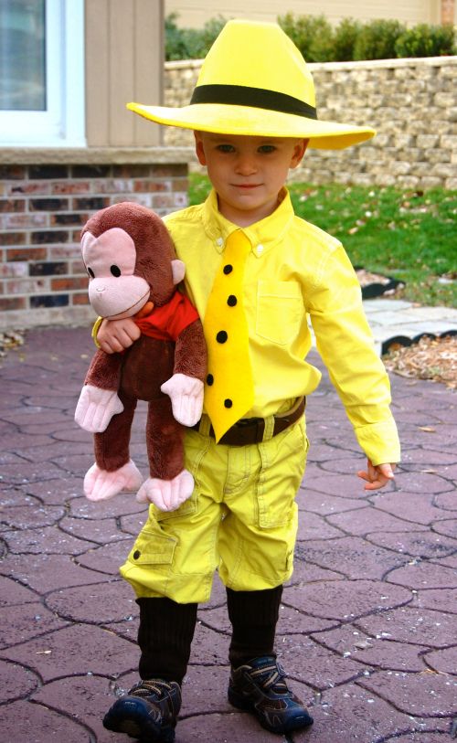Man in the Yellow hat from Curious George at DIY Book week costumes