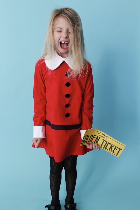 Veruca Salt from charlie and the Chocolate factory at DIY Book week costumes