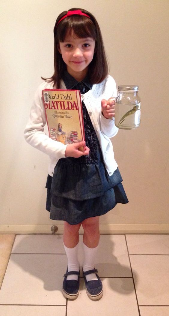 Matilda Costume dress up at DIY Book week costumes