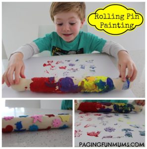 painting ideas for kids rolling pin