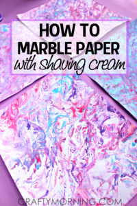 marbling with shaving cream