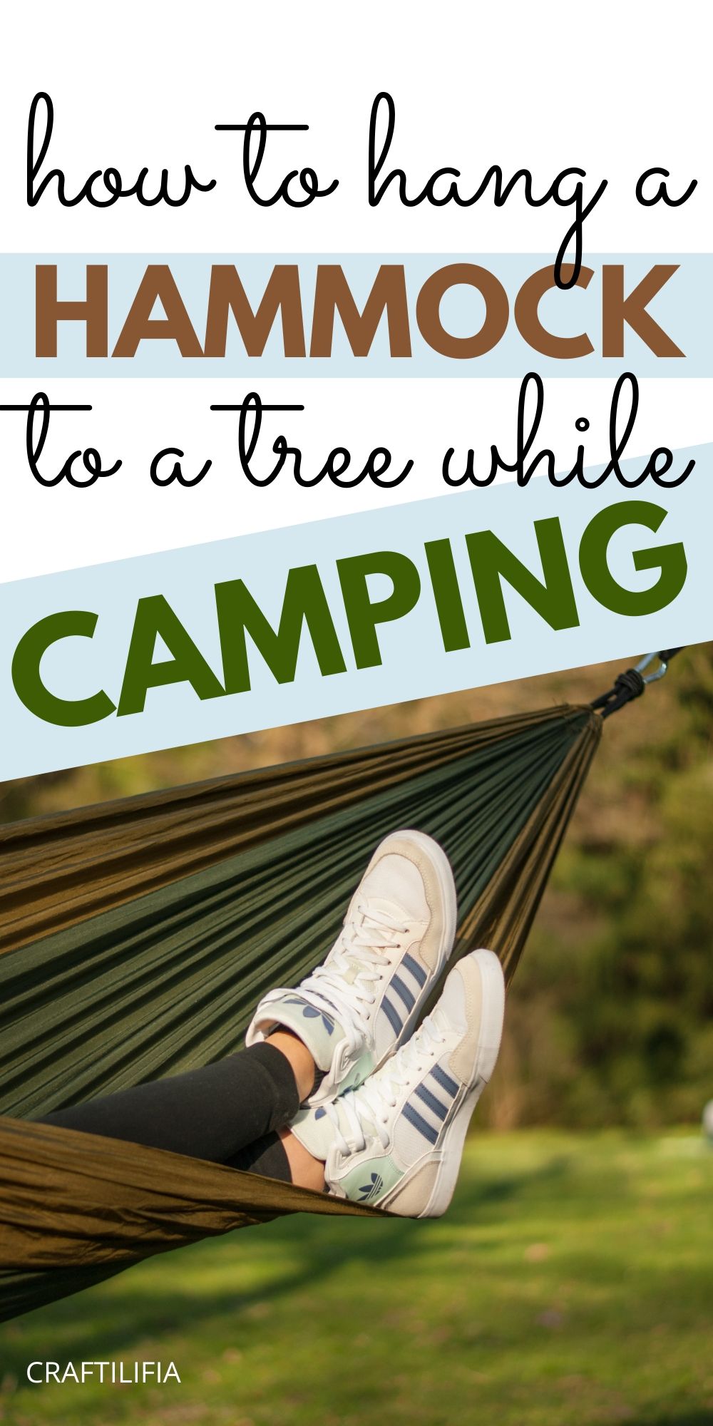 Learn to take your hammock along with you while you go camping. See step by step guide on how to hang a hammock to a tree without a stand and enjoy camping to its fullest!