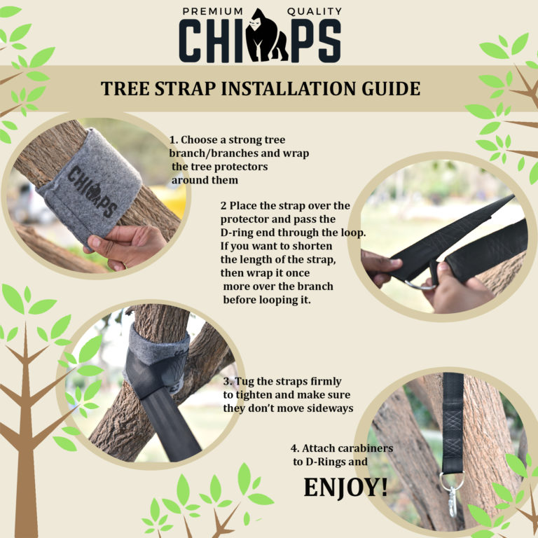 How to hang hammock with tree straps