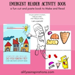 Emergent reader activity book