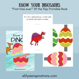 Dinosaurs free printable book