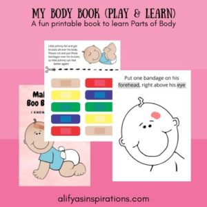 Learn Parts of Body Free Printable book