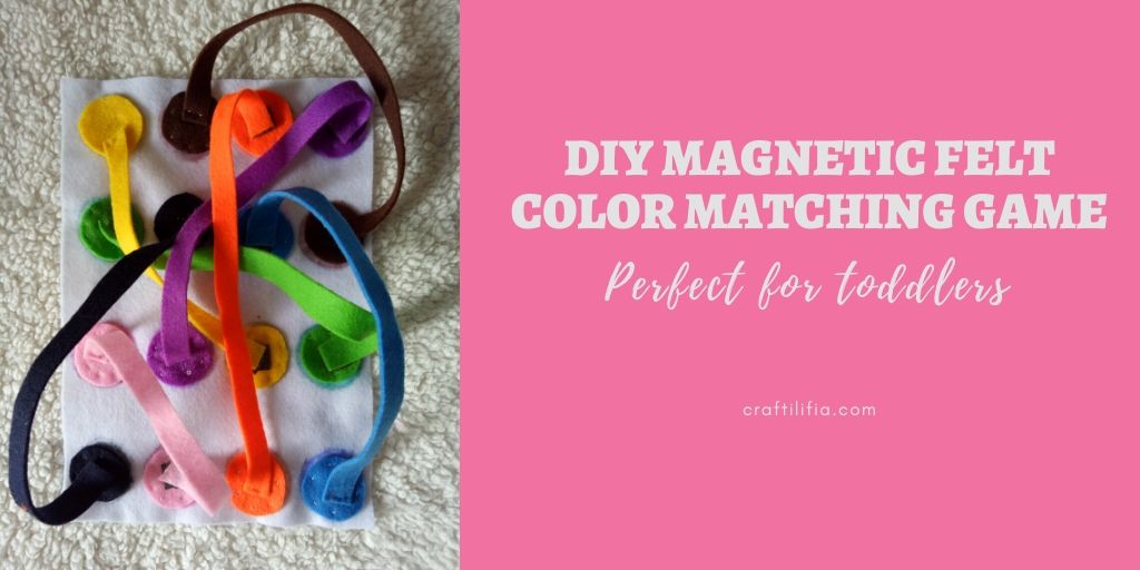 Magnetic Felt color matching game