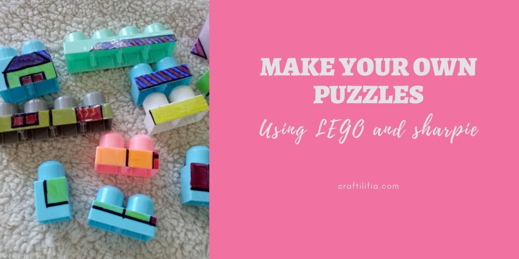 Make your own puzzles with Lego and sharpie