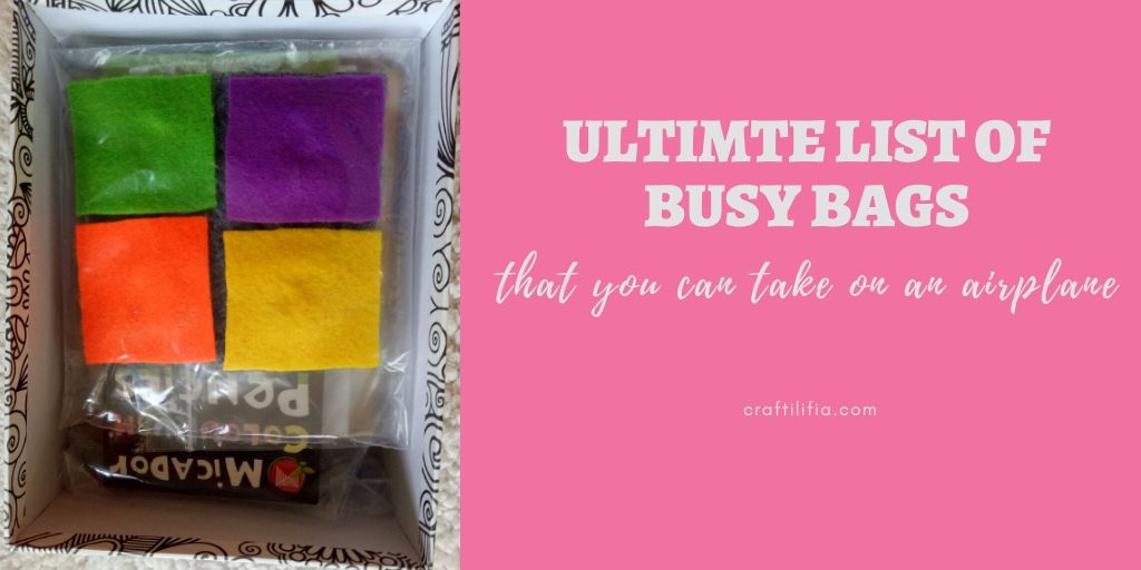 Ultimate list of busy bags for toddlers