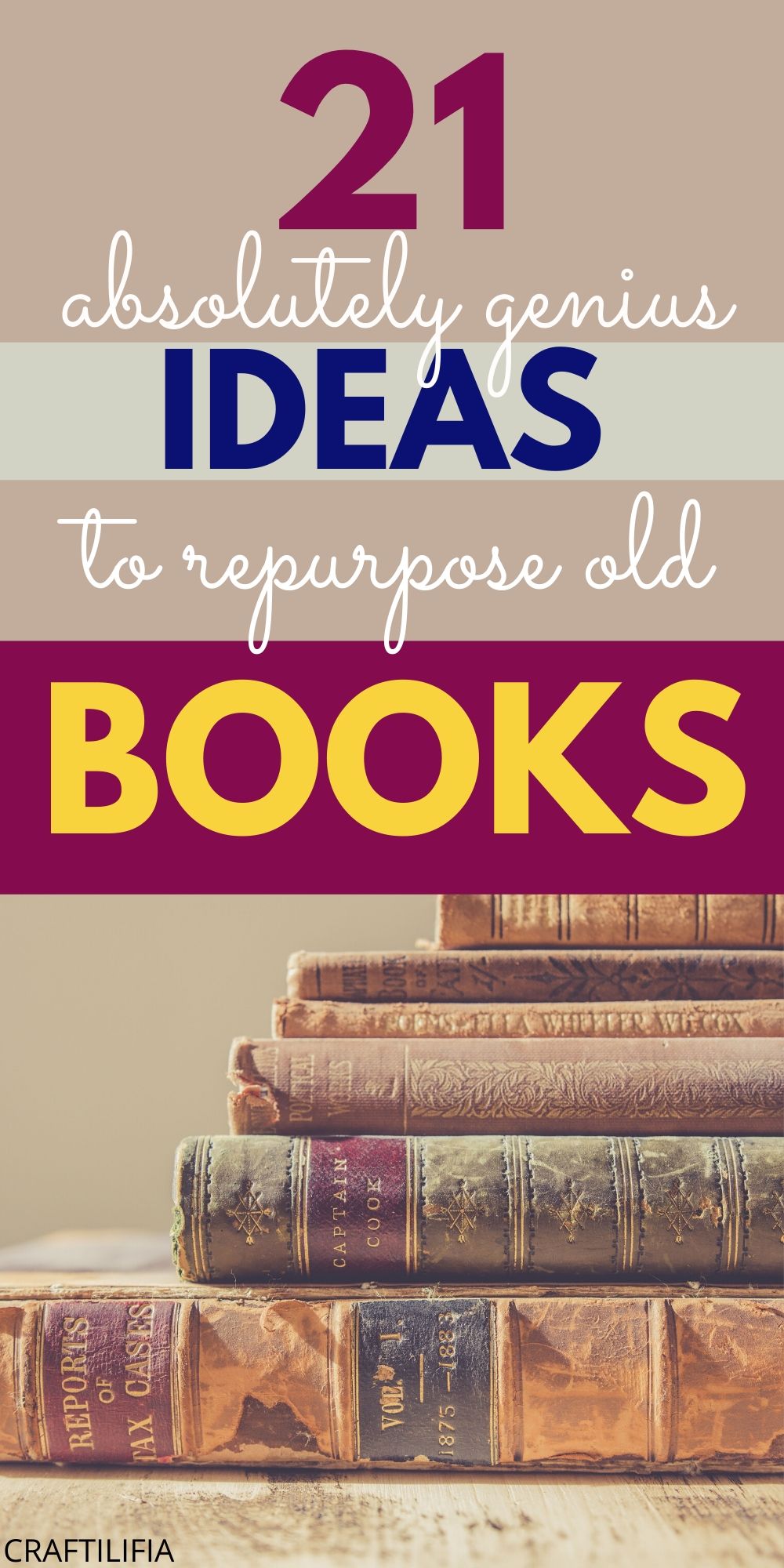 repurpose old books