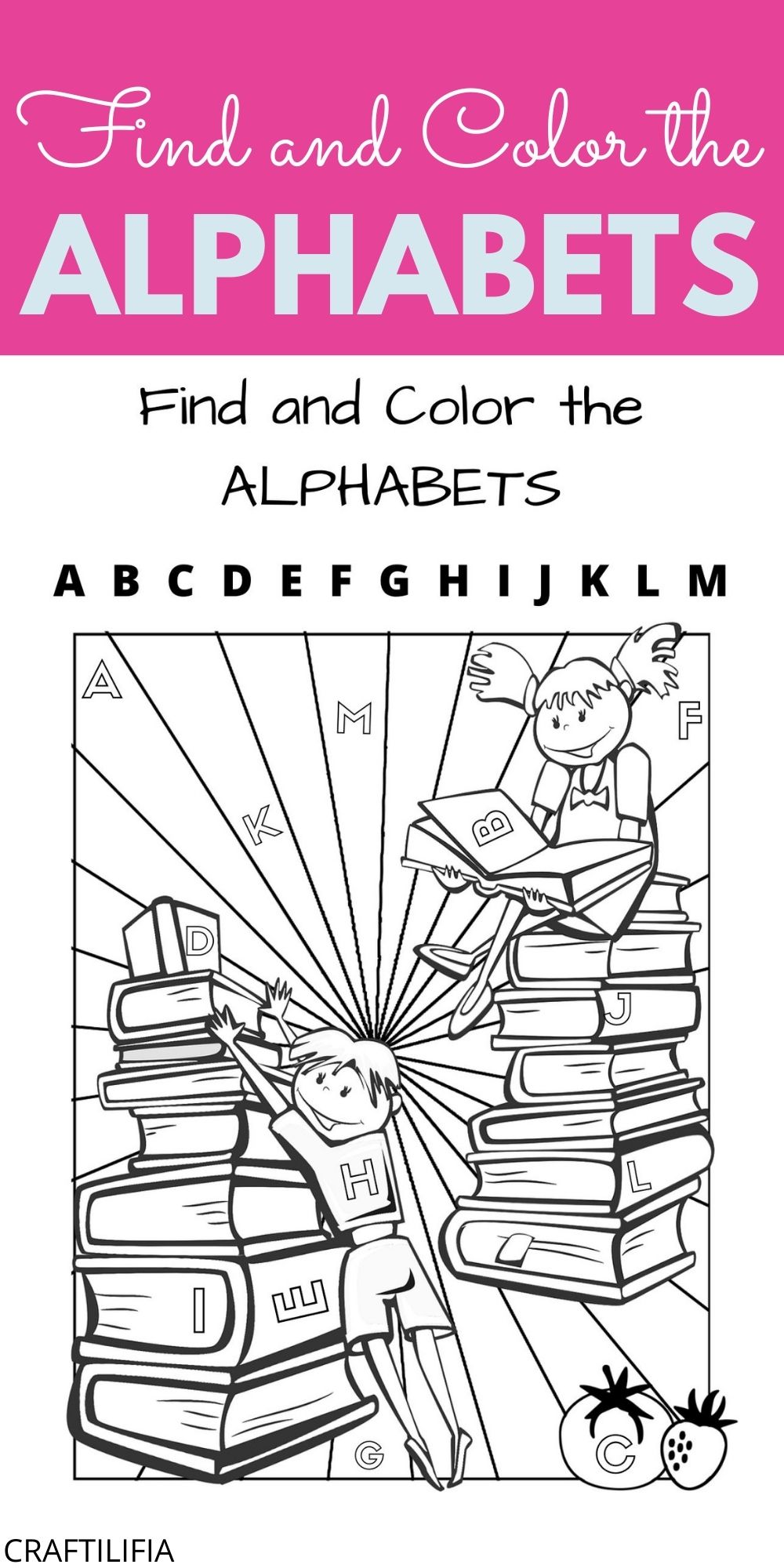 Find and color alphabets preschool worksheet pinterest image