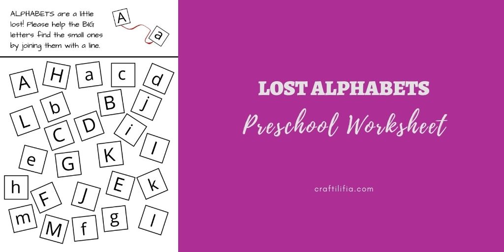 Lost alphabets preschool worksheets feature image